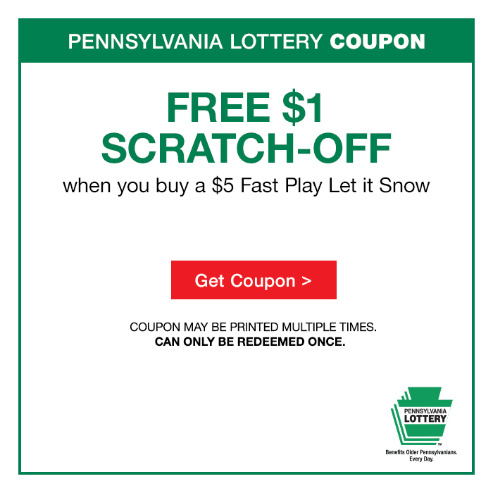  FREE $1 Scratch-Off when you buy a $5 Fast Play PRESS YOUR LUCK